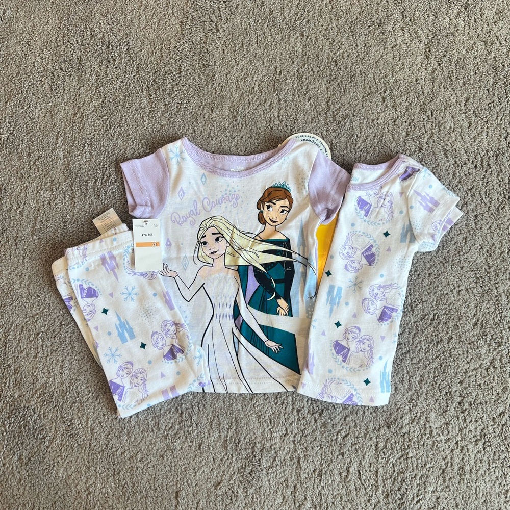 Frozen Themed Pajama Set for Kids